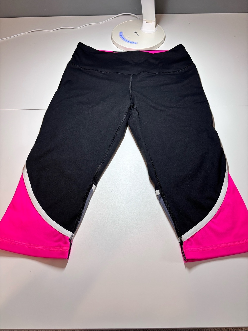Victoria's Secret VSX Sport Knockout Black and Hot Pink Performance Crop